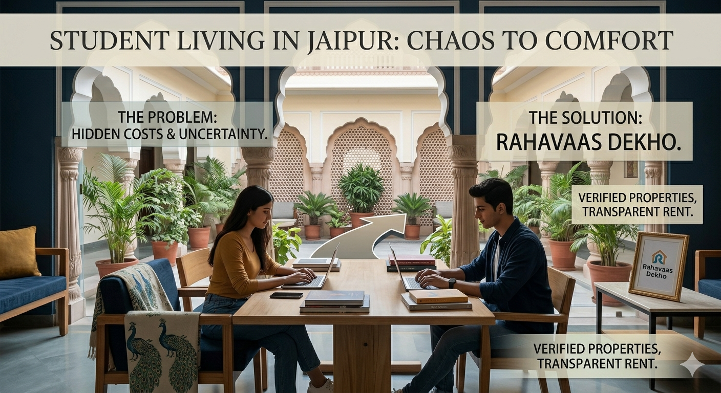 Students Rooms under 7K Rental Property in Jaipur for boys & Girls.