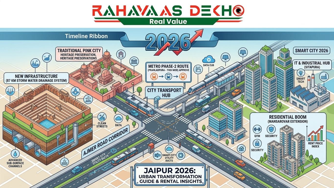Jaipur 2026 Urban Transformation: Mega Infrastructure Updates & What They Mean for Your Next Rental Move.