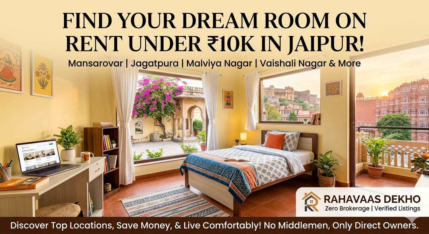 Rooms on rent under 10k with Kitchen (1RK) in Jaipur