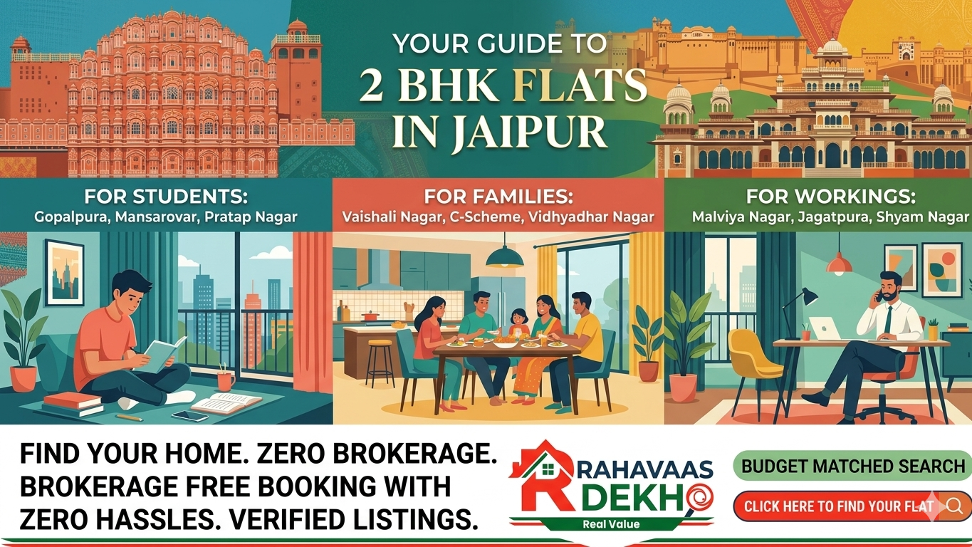 Best 2BHK Flat for Rent in Jaipur under 20k